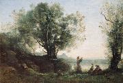 Orpheus Lamenting Eurydice camille corot